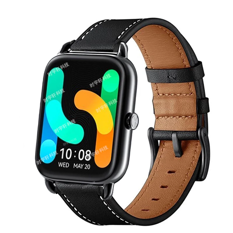 20mm 22mm Band For Haylou RS4 Plus Smartwatch Leather Bracelet For Haylou Solar Plus RT3 LS16/GST/RT2/RS3 LS04/LS05S/RS5 Strap