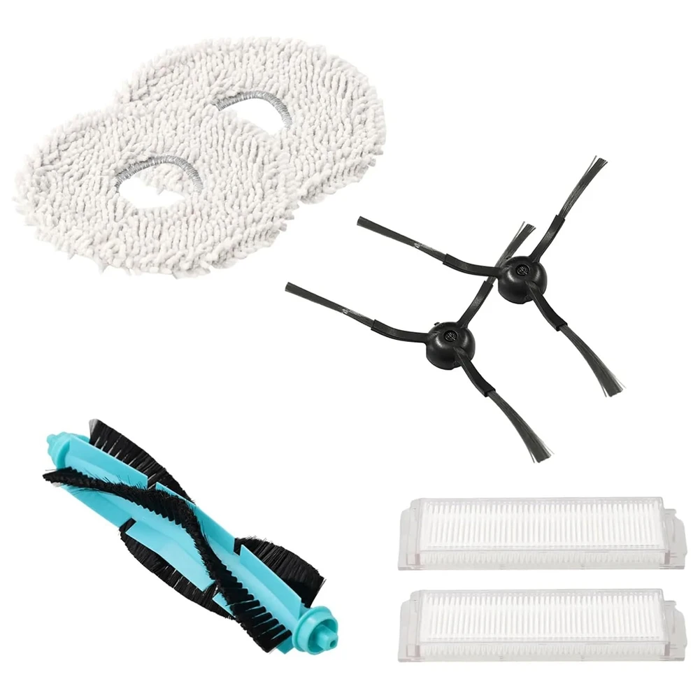 SANQ لـ Cecotec Conga 11090 جهاز آلي لتنظيف الأتربة فرشاة جانبية رئيسية مرشحات HEPA قطع غيار قماش ممسحة