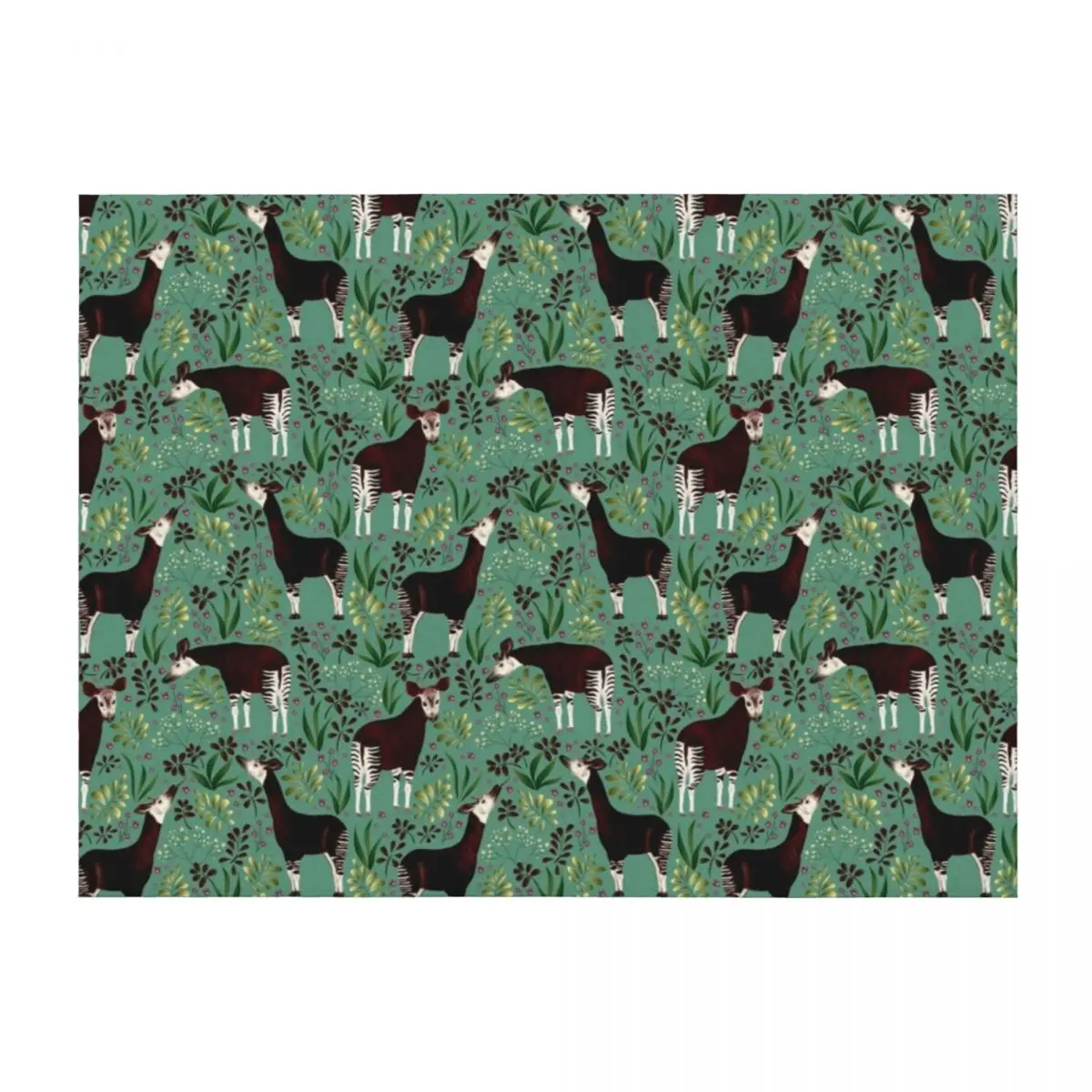 Okapi Animalier Throw Blanket blankets ands Hairy Decorative Sofa manga Blankets