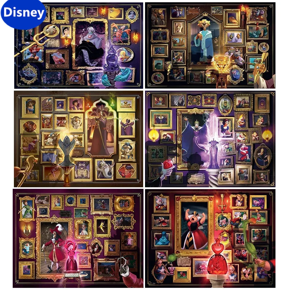 Disneyland Villain Princess Treasure 1000 Pieces Puzzle Puzzle Game Children's Brain Burning Puzzle Puzzle Game Holiday Gift