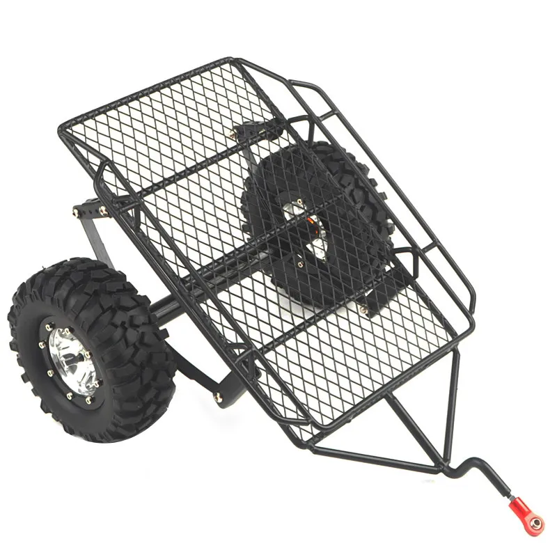 

Металлический мини-прицеп-контейнер для модифицированных радиоуправляемых моделей внедорожников 93 1/10, D90, SCX10, TRX4