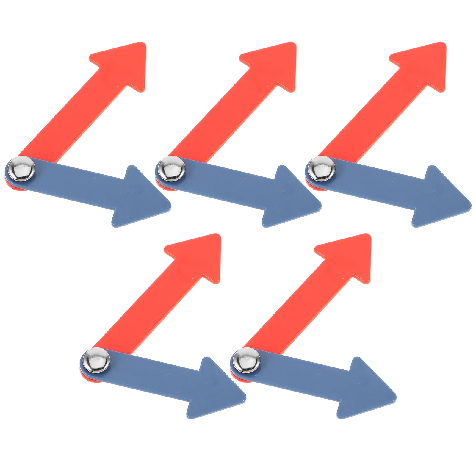 Zestaw 5 szt. plastikowych wskazówek zegarowych do samodzielnej naprawy zegarów ściennych, edukacyjny, analogowy, dla dzieci, do nauki odczytu czasu i matematyki.