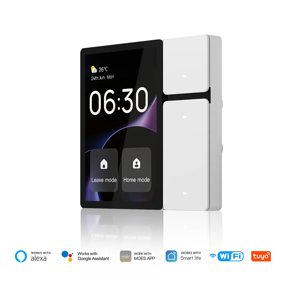 WiFi for Tuya Central Controller Smart Touch Screen IR Remote Control Touch Panel Scene Switch for Intelligent Scenes Smart Home
