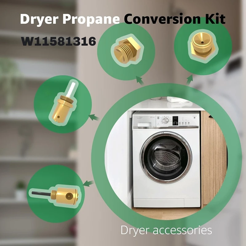 W11581316 Dryer Propane Conversion Kit For Liquid Propane Conversion Dryers 29 Inches Standard