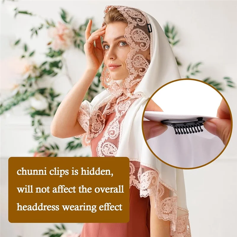 【COUPON!】إكسسوارات الشعر المستعار، 30 قطعة من وصلات الشعر المستعار، مشط صغير للنساء، مشابك تشوني ذاتية الصنع #3