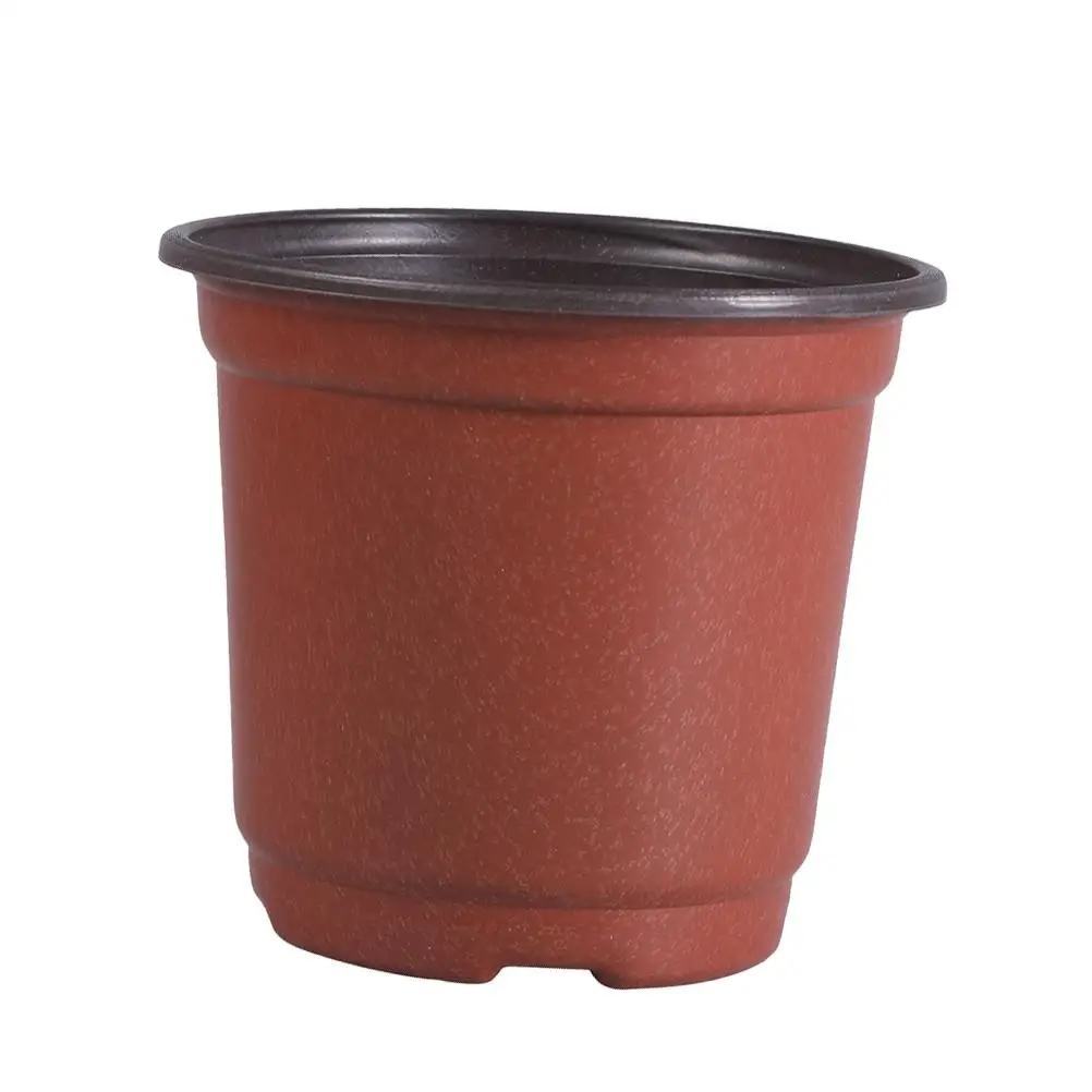 100Pcs Plastic Flower Pot Planters Large Size Decorative Pots for Succulents Small Cacti Breathable Holes Desk Bookshelf Table