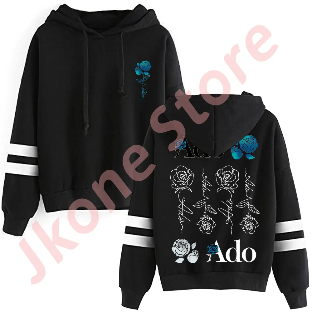 

Ado Blue Rose Pullovers Wish World Tour Merch Hoodies Winter Unisex Fashion Casual Sweatshirts