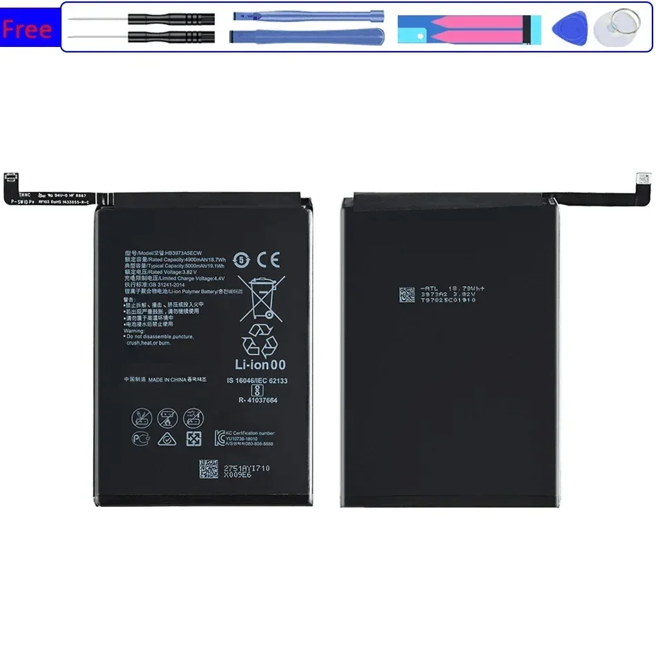 Mobile Phone Batteries 5000mAh For Huawei Mate 20 X 20X/ For Honor Note 10 Note10/ For Honor 8X Max 8XMax Portable Battery