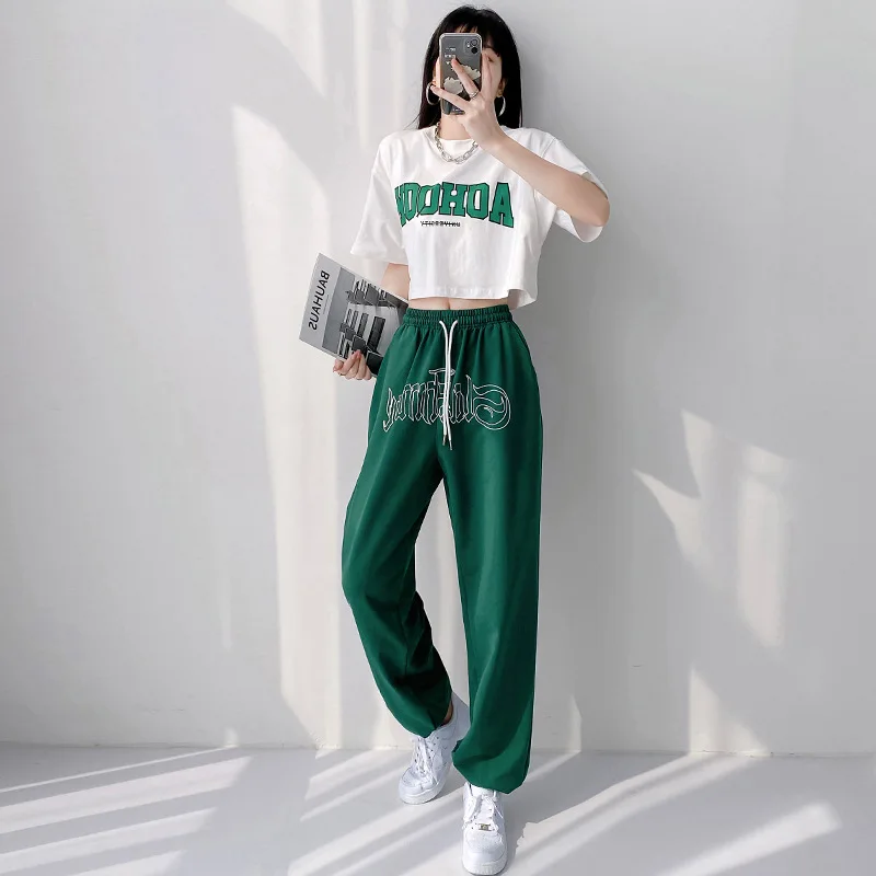 Adult Hip Hop Clothing White Tops Green Pants Casual Overalls Street Dance Wear Jazz Performance Clothes Hip Hop Dance Costumes