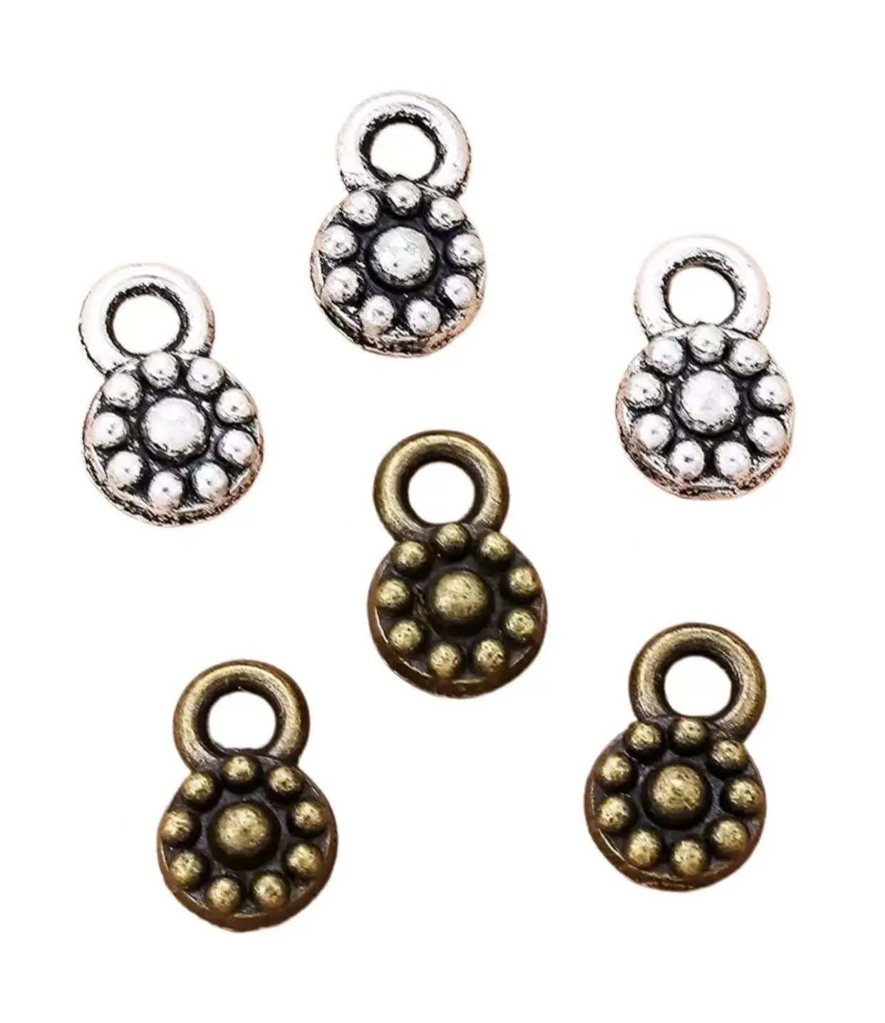 

80pcs 9*5mm little flower pendants for DIY findings HW2687 accessories handmade