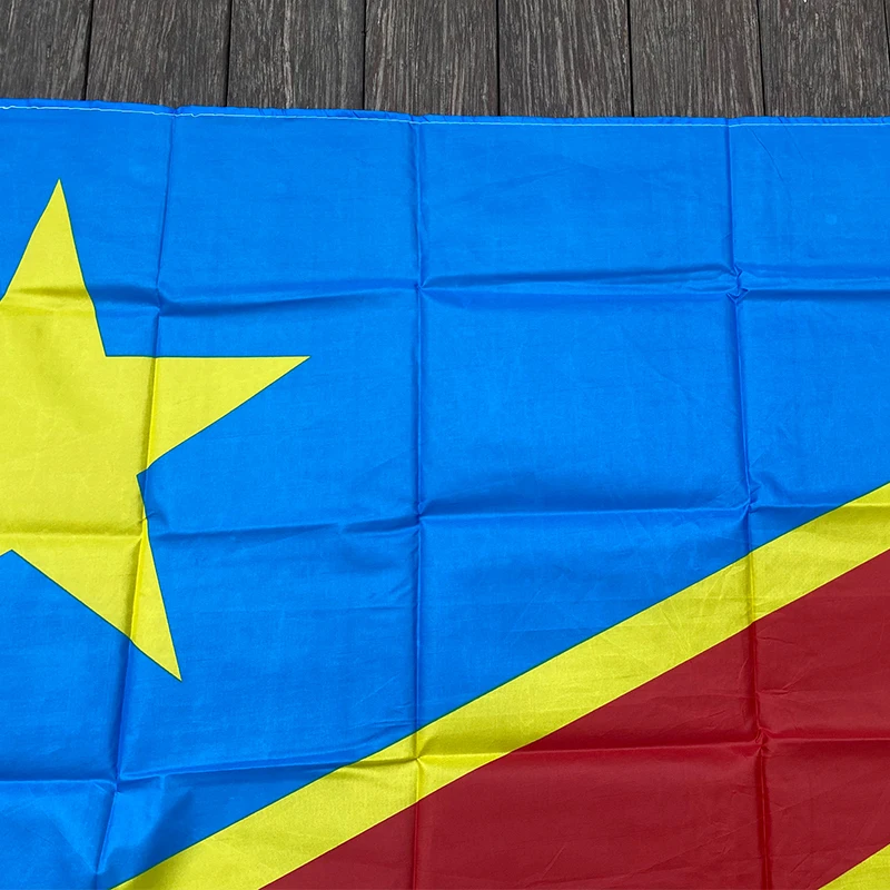 Xvggdg 90X150Cm Congo Vlag Banner Hangende Nationale Vlaggen Congo Huisdecoratie