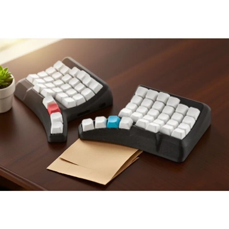 جديد HPD V2 MX السلكية الساخنة مبادلة Teclado دعم QMK/فيال 15 طبقة 34 مللي متر كرة التتبع Costom مريح سبليت لوحة المفاتيح لتصميم اللاعبين #5