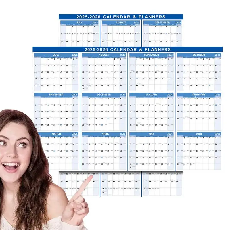 

Dry Erase Wall Calendar Large Wall Calendar Dry Erase Laminated 12 Month Annual Yearly Planner For Bedroom Living Room