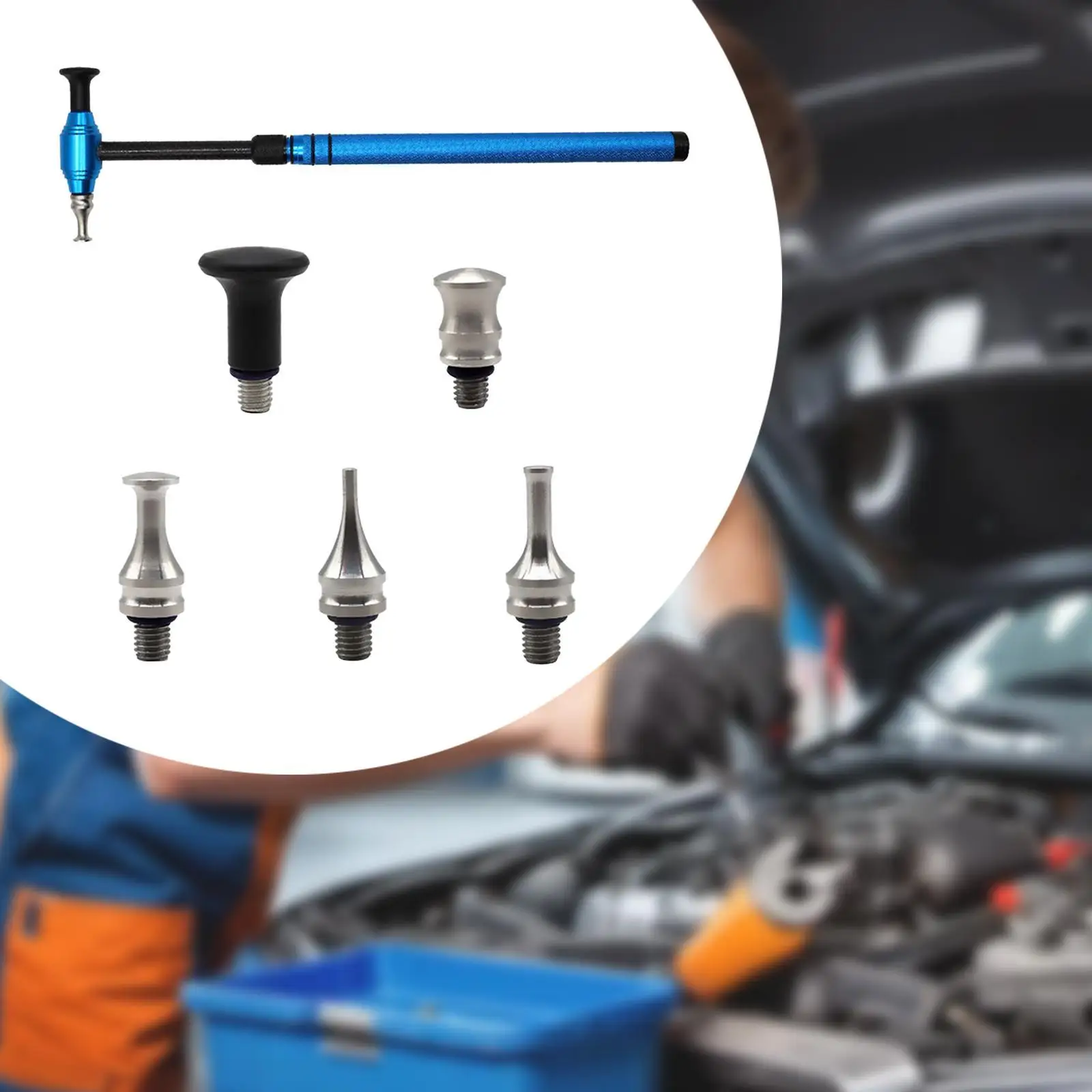 Zestaw narzędzi do bezlakierowego usuwania wgnieceń samochodowych, młotek poziomujący do ciężarówek, powierzchni metalowych, pralek, lodówek, motocykli i samochodów.