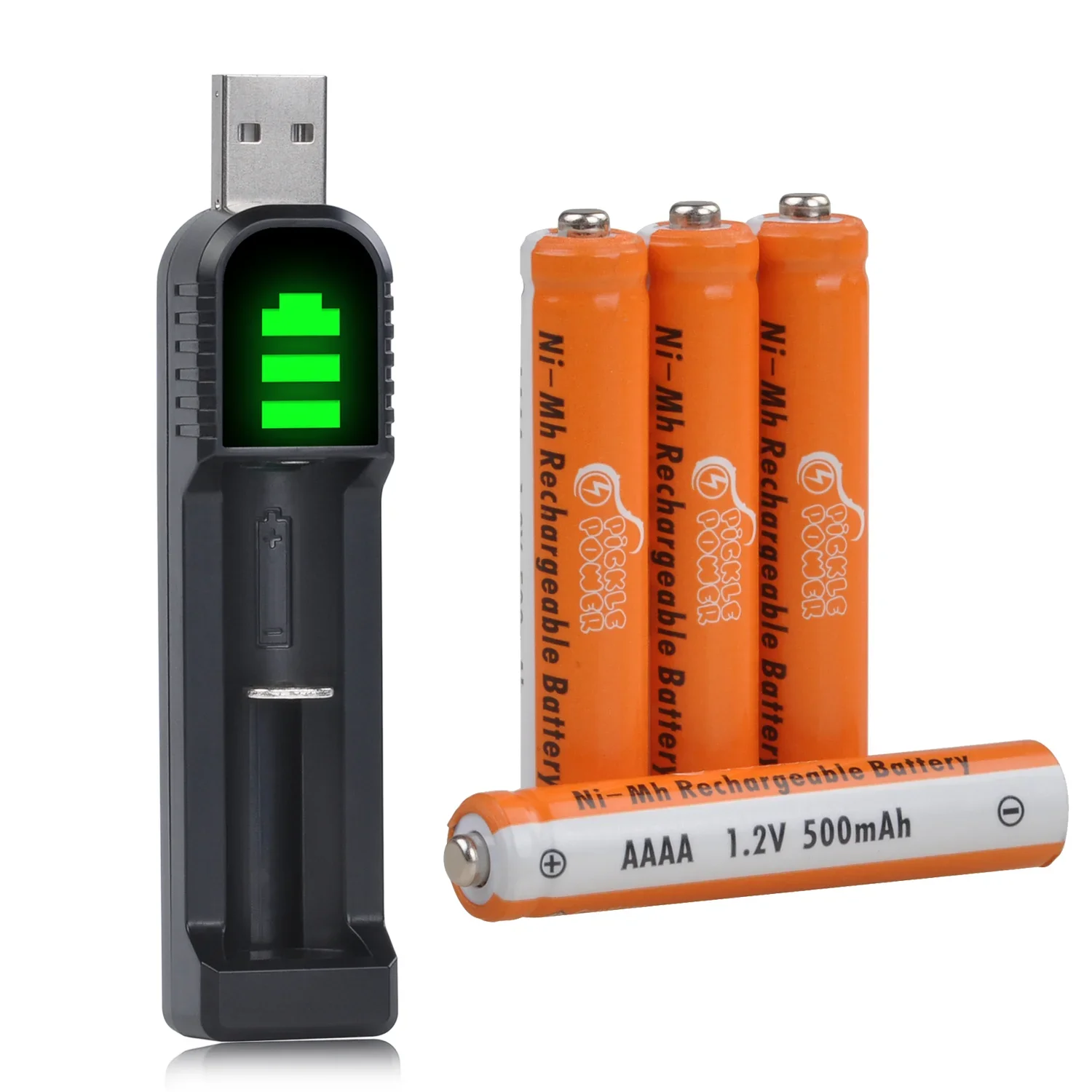 SMARTOOOLS 1,2 V AAAA Ni-MH Akku für Stylus Pen Toys Bluetooth-Kopfhörer, USB-Ladegerät für AAAA-Größe 3