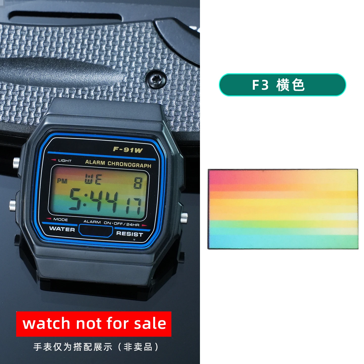 28 verschiedene Farbfolien für Display-Bildschirme, DIY-Aufkleber im Ins-Stil, HD-Folienaufkleber für Casio F91 A158 A159 A168 F105 – Detail 8
