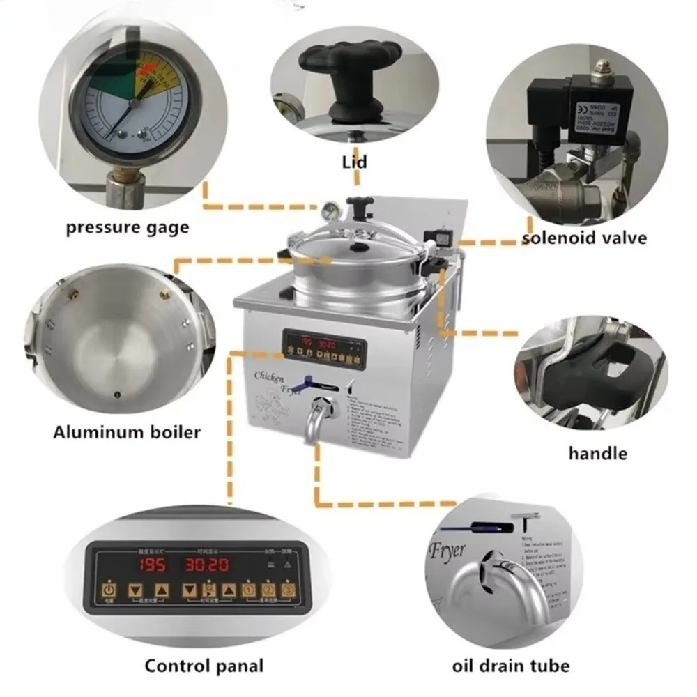 Industrial Continuous Vacuum Fryer Oil-Free Electric Air Frying Machine for Commercial French Fries and Chicken Processing view 4
