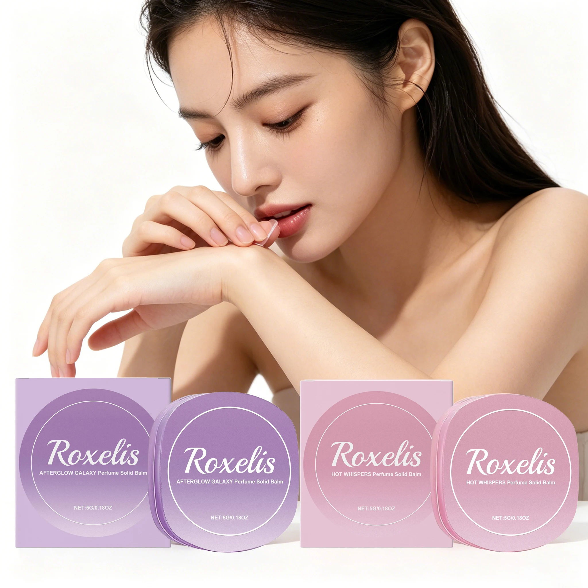 

5G Floral Scent Solid Balm Portable Eliminate Bad Odor Classic Elegant Fresh Fragrance Lasting Romantic Atmosphere Perfume Balm