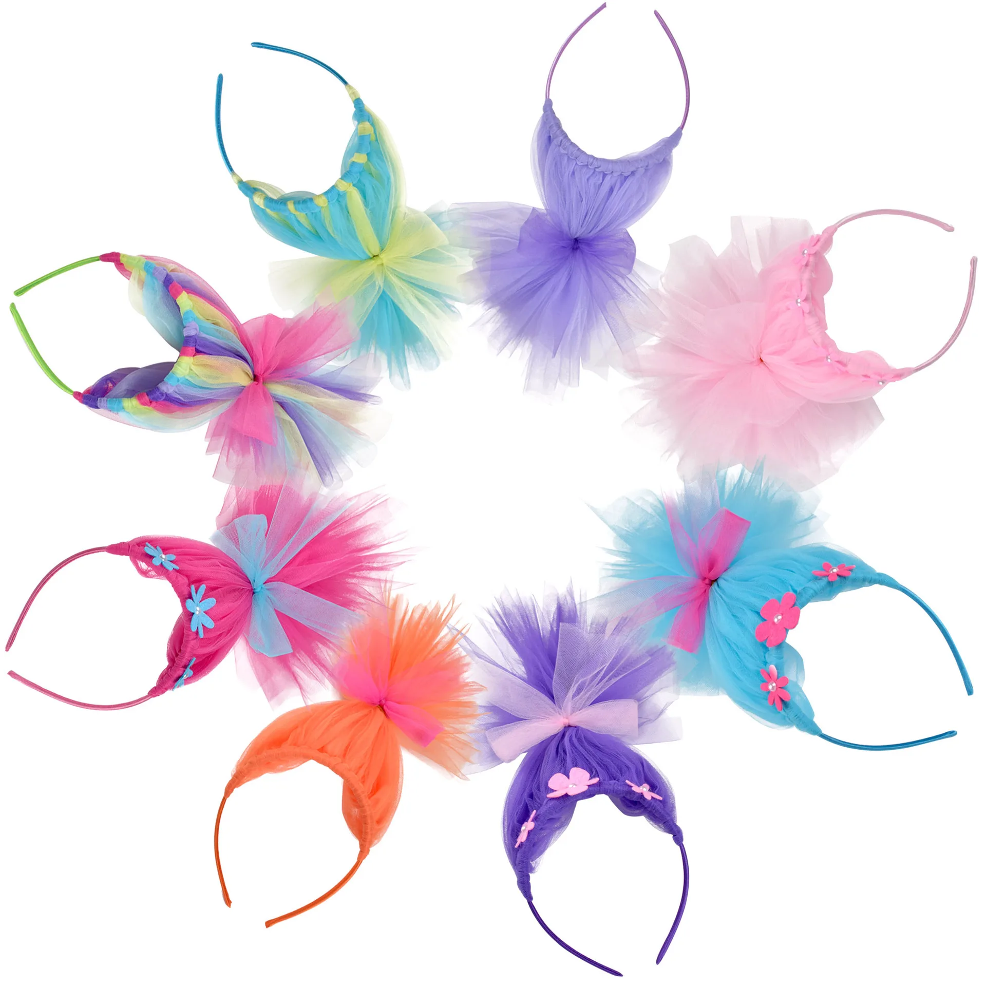 Anime Magic Elf Hair Bands Troll Troll Doll Hair Halloween Dress Up Props Girls Headband suit for holiday Party Birthday Costume image 2