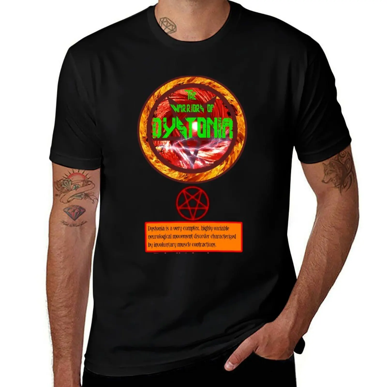 

The Warriors of Dystonia band! T-Shirt cotton t shirts man 100% man t shirt cotton high quality T-Shirt