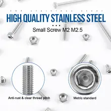 1322 Pcs Stainless Steel Hex Bolts and Nuts Set #2