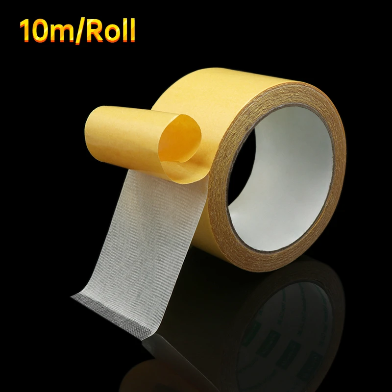 1/2/3/5 pcs Double Sided Cloth Base Tape Strong Fixation Translucent Mesh Waterproof Traceless High Viscosity  Adhesive Stickers