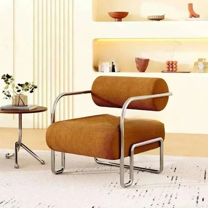 

Light Luxury and Comfortable Single Sofa Lounge Chair Living Room Balcony Home Lazy Leisure Medieval Chair Cafe Dining Chairs