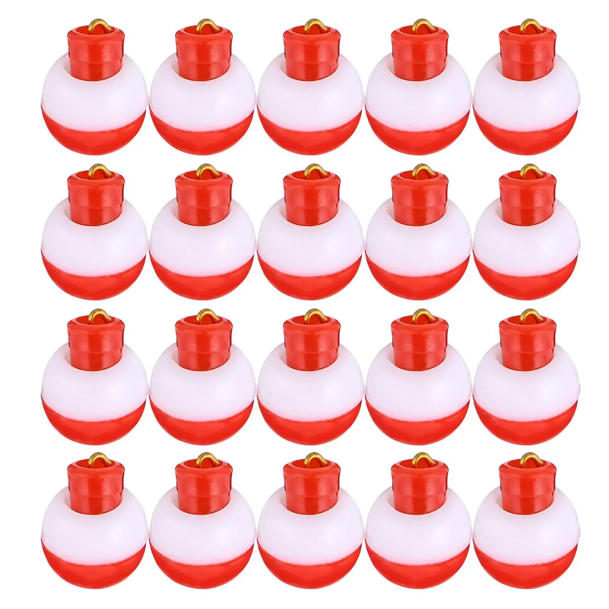 

20 Pcs Fishing Floats Lightweight Durable Plastic Ball Float Luya Bait Supplies Round Buoy Sea Anglers