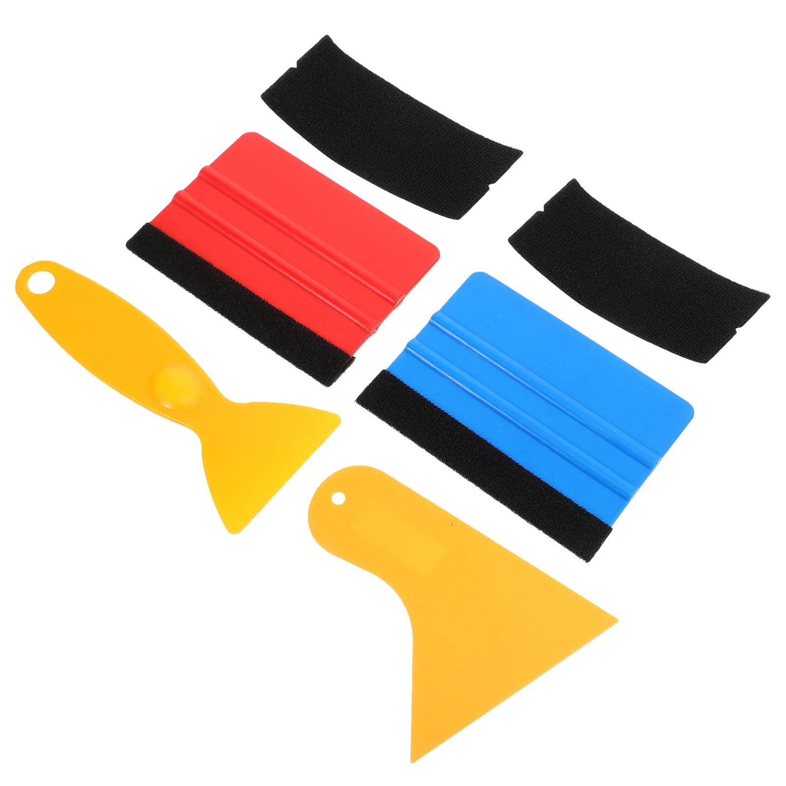 

1Set Sealing Scraper Set Plastic Felt Edge Car Wrap Film Application Tools Window Tinting Squeegee Decal Scraper