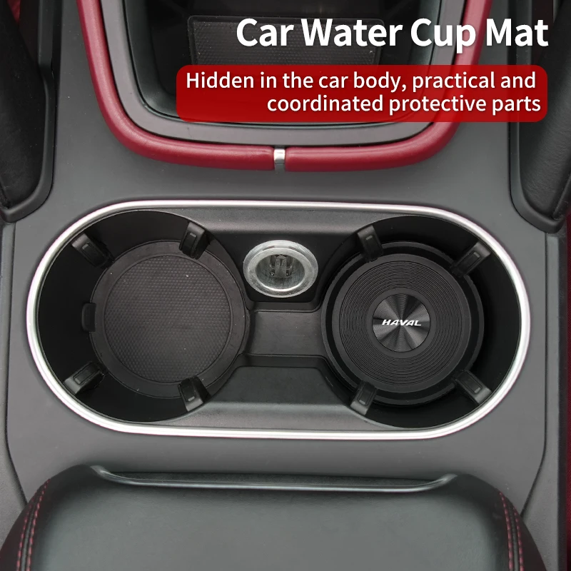 

Silicone water cup mats for car interiors For Great Wall Haval F7 H6 H2 H3 H5 H7 H8 H9 M4 F7X F7H H2S Jolion