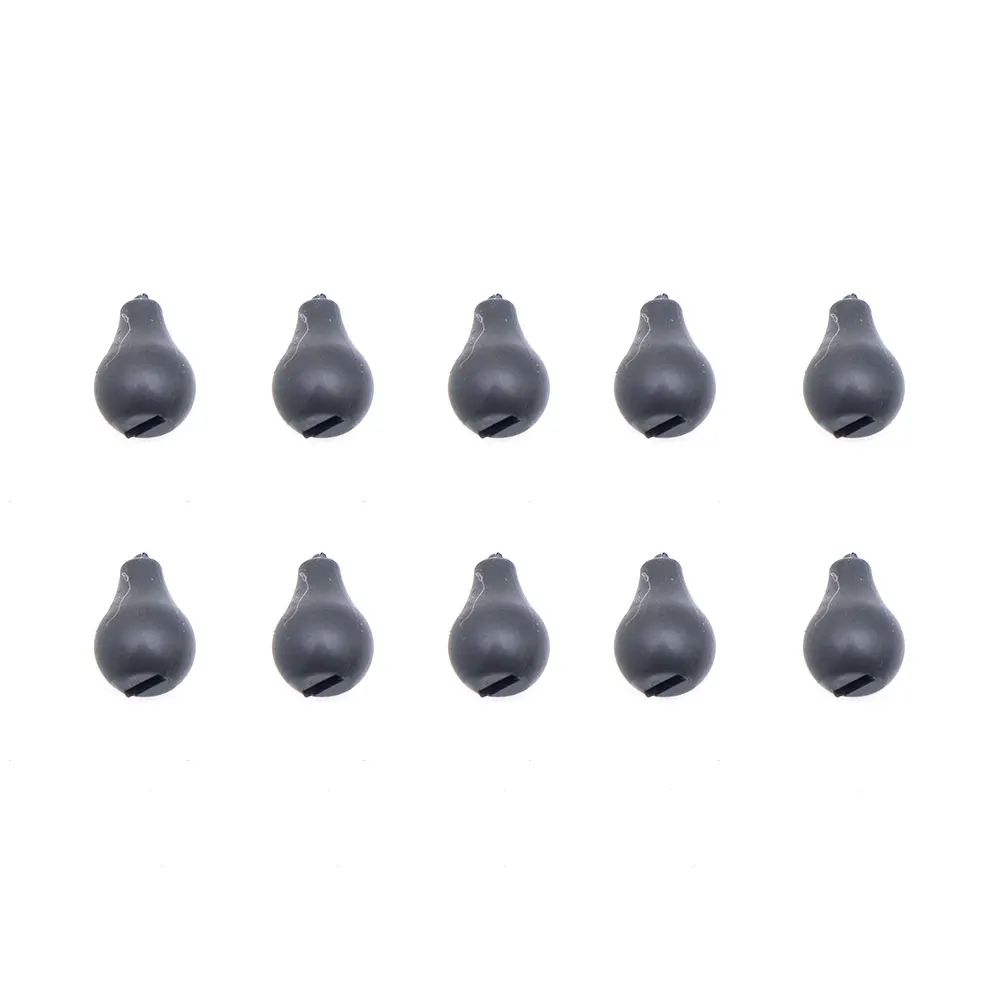 10pcs Carp Fishing Accessories Tungsten Beads Hair Chod Rig Fishing Swivel Connector Fluorocarbon Line Knotting Fishing Tackle