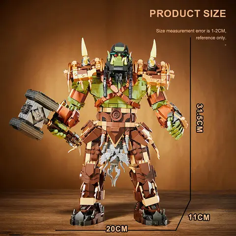 Spelserien Warcraft MOC 1776 delar ORC Thrall-figurer Byggstenar Tegelstenar Set Montera Orcher Modellleksaker För Barn Pojkar Gåvor 8 best sales Lego World of Warcraft - №6