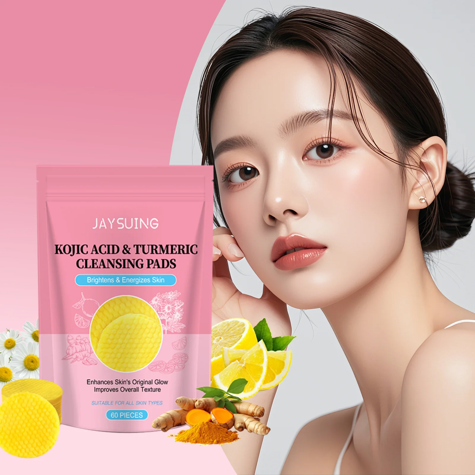 Kojic Acid Soap - Kojic Acid Turmeric Facial Pads Brightening