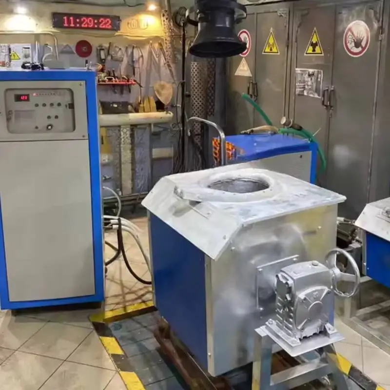 Melting Furnace For Copper Steel Gold Aluminum Industrial Electric Induction