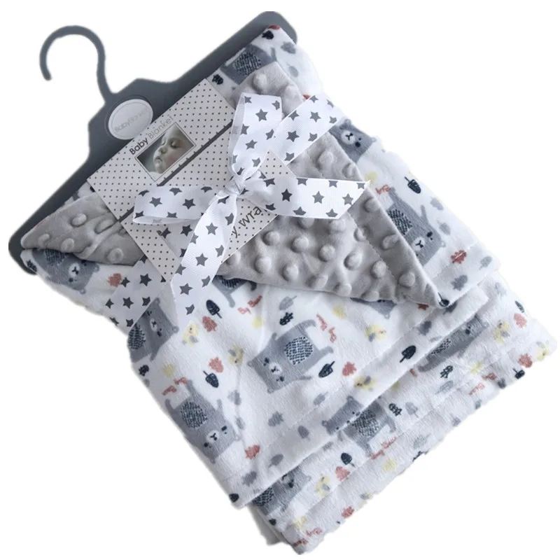High Quality Baby Blanket Winter Flannel Fleece Flamingo Blanket Infant Swaddle Stroller Wrap For Newborn Baby Bedding Blankets
