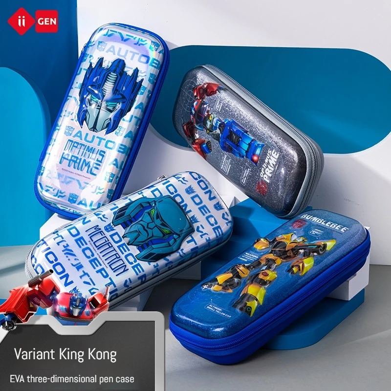 

Iigen милый мультфильм аниме периферийные трансформеры креативная коробка для канцелярских принадлежностей для мальчиков обучающие канцелярские принадлежности большая емкость для хранения ручек