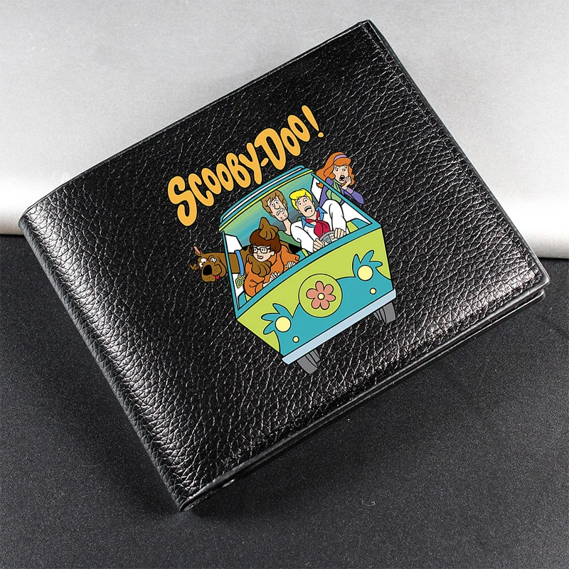 Scoobys-Doos Herren-Kurzgeldbörse, Jungen-Geldbörse aus Nylon mit Cartoon-Motiv, tragbar, modisch, Anime-Charakter, Kartenhalter, Münzgeldbörse, Geldbörsen, Geschenk