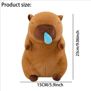 Bonito Capivara Plush toy with strain snot k simulation Animal Plush Toy Doll Gift of Children Turtle Capivara Fruit Dol 12 Main Sales Turtle Plush - №1