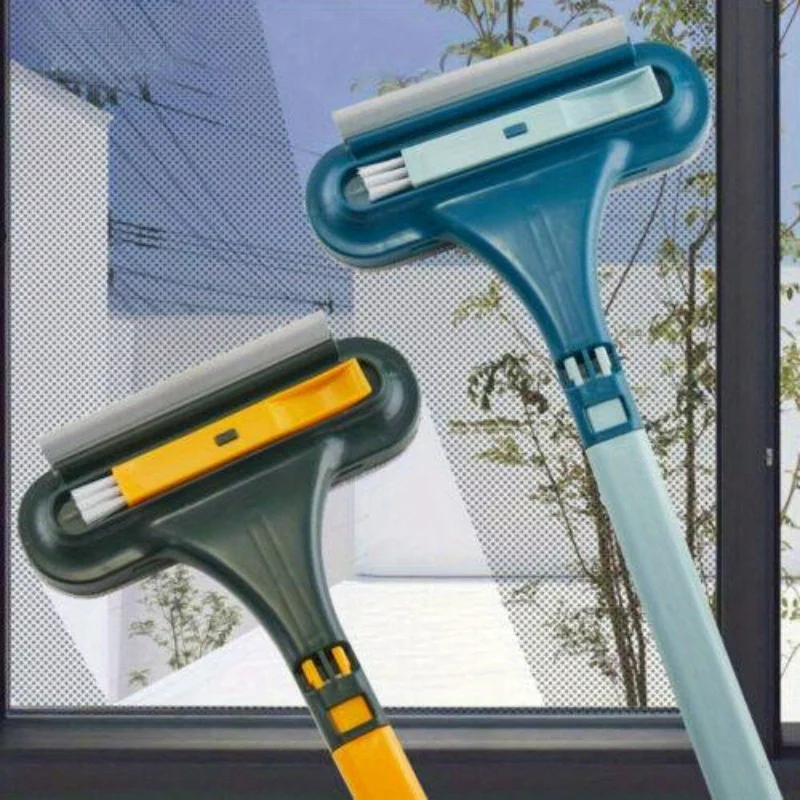 Środek do czyszczenia ekranów 2w1 Szczotka do czyszczenia okien Czyszczenie szkła na mokro i na sucho Podwójne