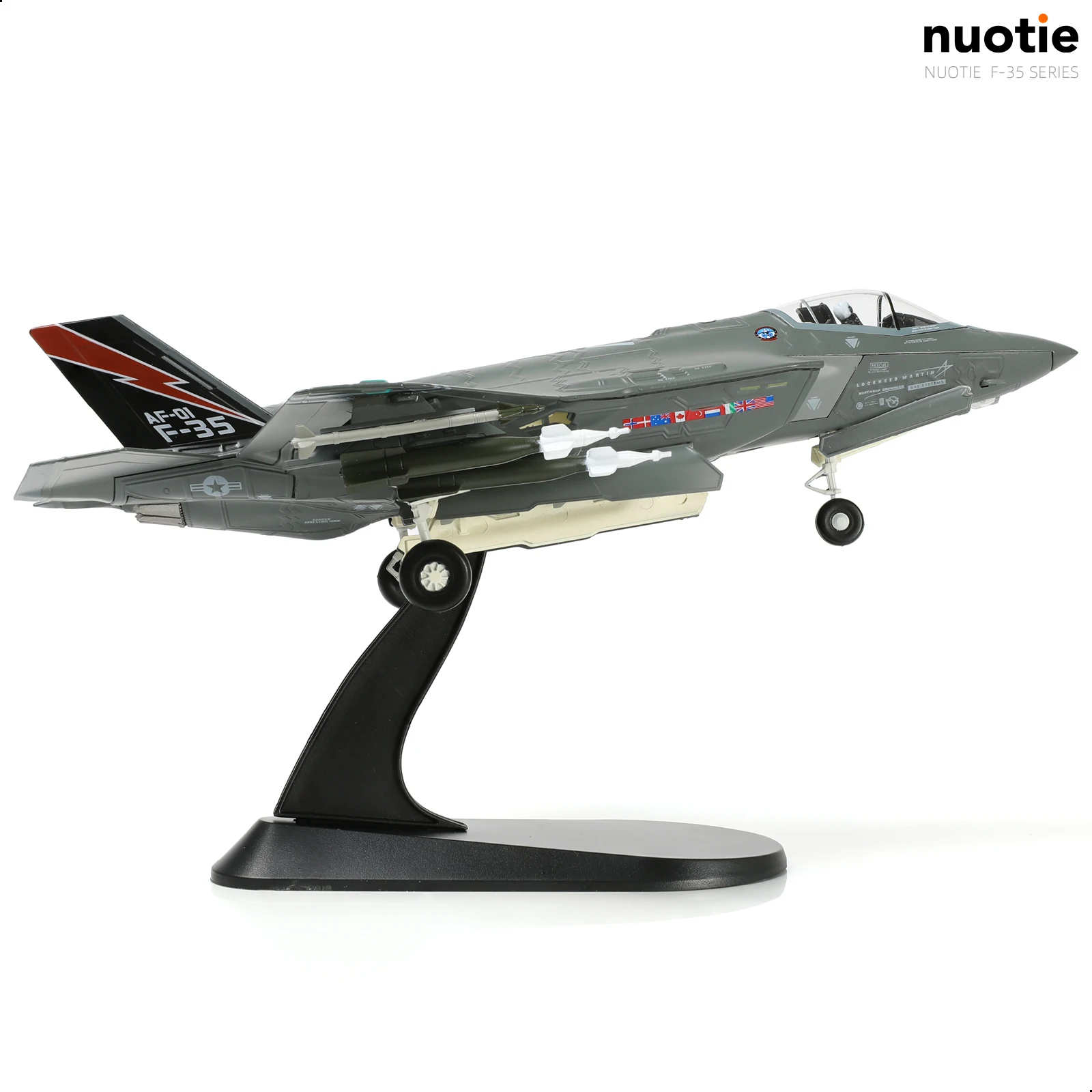 

Модель самолета NUOTIE 1/72 F-35A Lightning II ВВС США AF-01, литая под давлением, с подставкой, коллекционная, в режиме «Зверь», подарок для взрослых