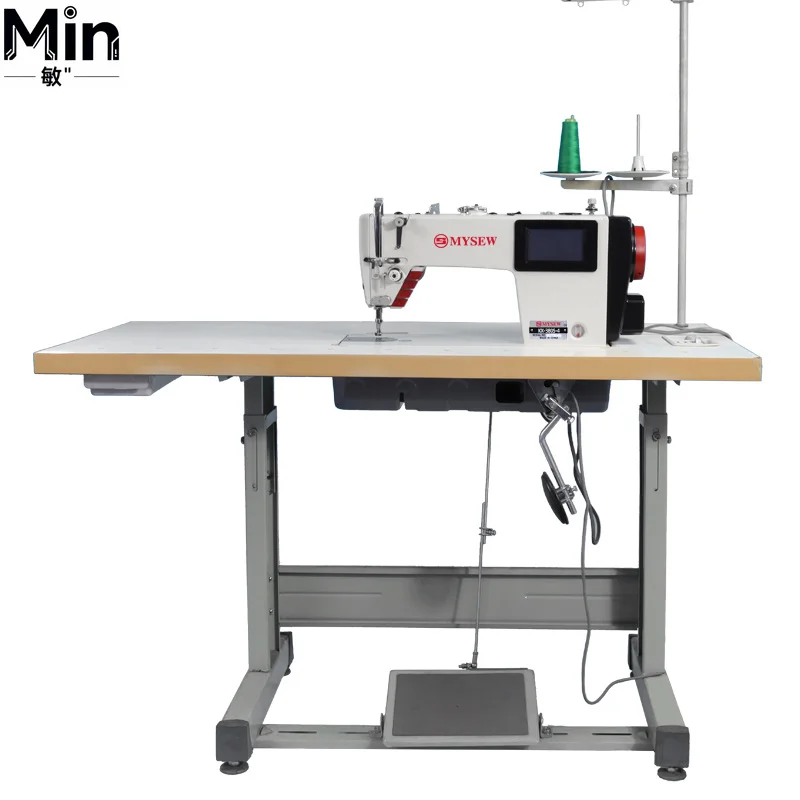 MYSEW MRS380S 5000 Sti per min High Speed Industrial Leather Sewing Machine Commercial Label Sewing Maker for Industrial Use