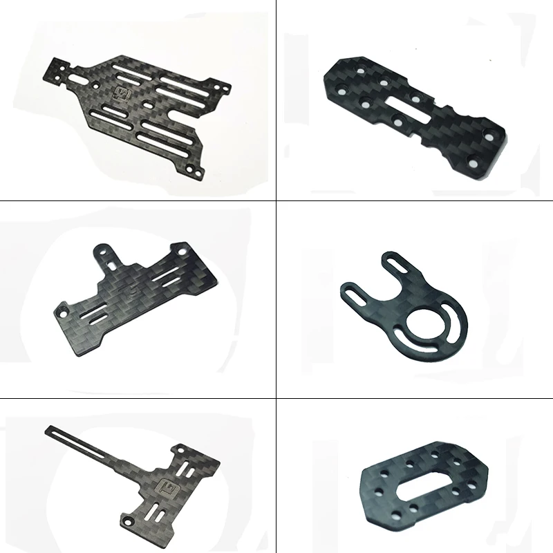 Tg Racing Car Carbon Fiber Accessories Front Chassis Second Floor Plate Motor Seat Rear Chassis Magnetic Bracket