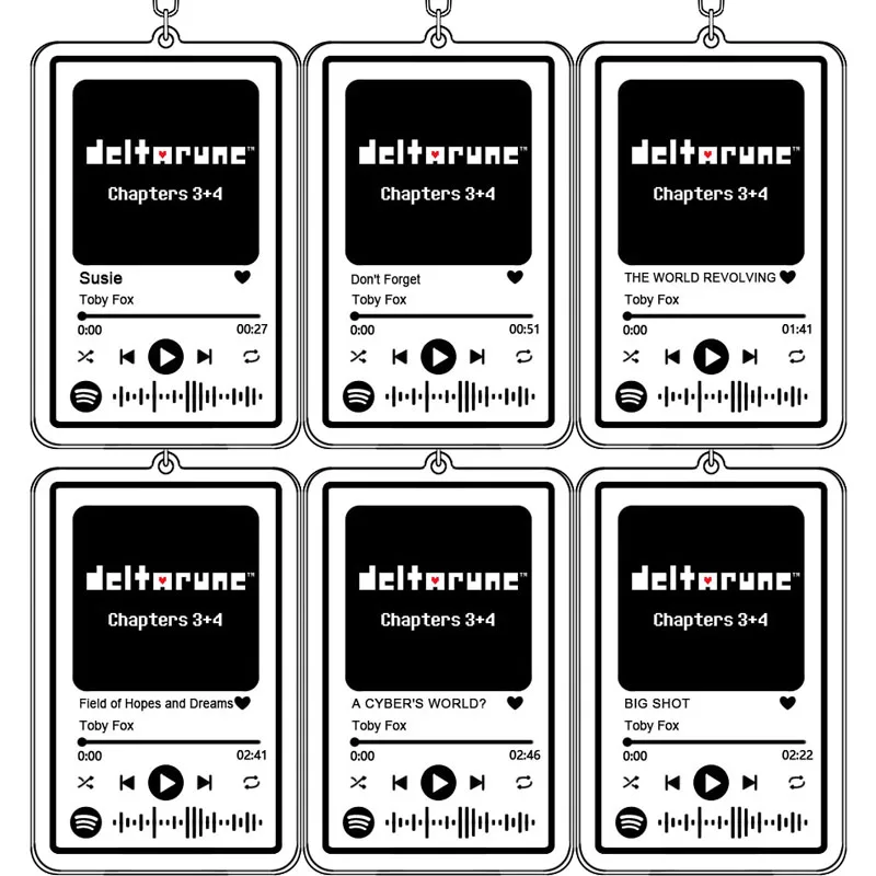 

Музыкальный брелок Deltarune, изысканная студенческая песня, рюкзак для переноски вашего тела, украшение, подвеска, украшение, брелок, подарок на день рождения