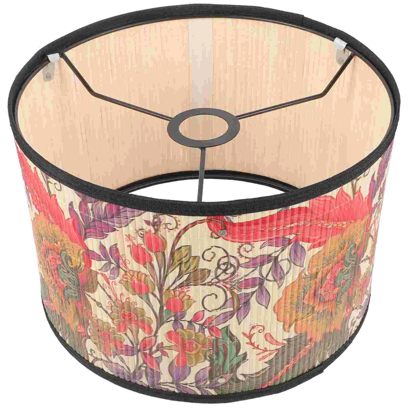 Creative Design Lampshade Modern Floor Desk Elegant Vintage Shades for Table Bamboo Bedside Replacement Eye-catching