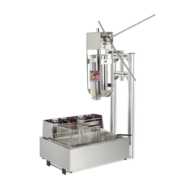 

Spanish Fried Dough Snack Machine Puffed Food Twisted Dough Bar Machine for Flour Ingredients