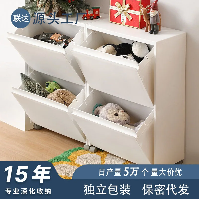 

Summer Living Room Storage Cabinet Clothes Organizing Box Bedside Bedroom Storage Cabinet With Foldable Cover