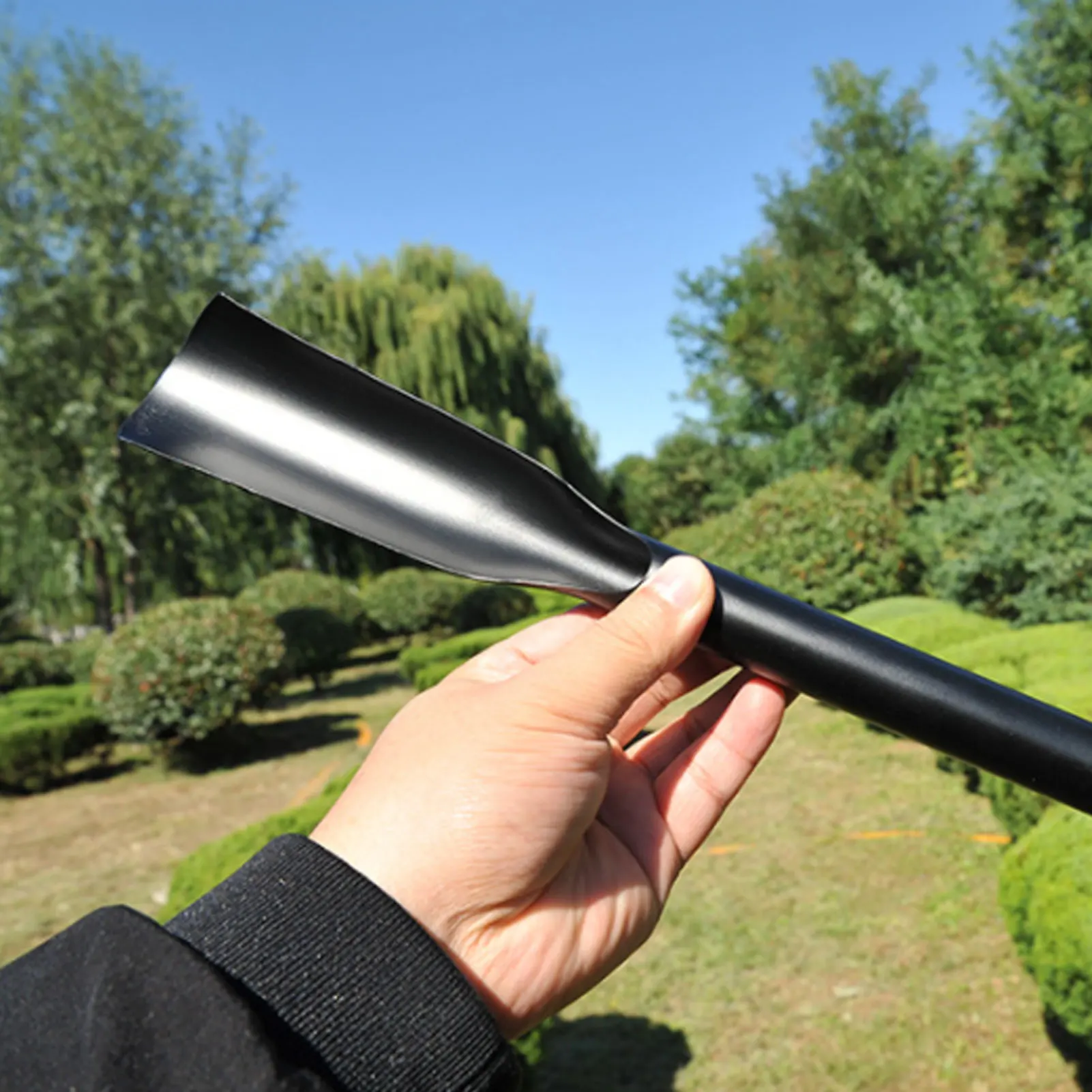 مجرفة صغيرة محمولة متعددة الأغراض ذات شكل محدب، مجرفة شفرة حادة لحفر وزراعة الأعشاب الضارة