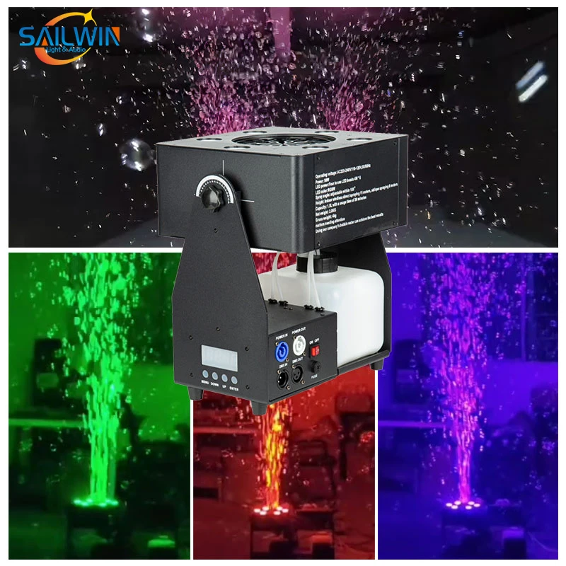 CE SAILWIN EU Stock 90W RGBW LED Bubble Machine DJ Stage Wedding SFX Special Effects Smoke Bubble Maker With Remote Control 8M