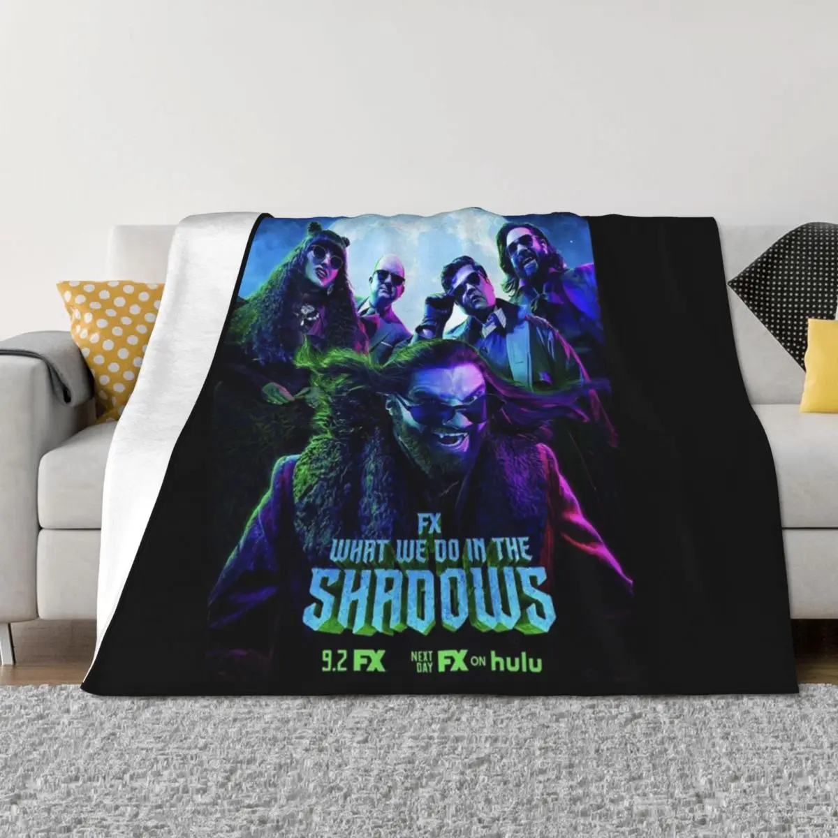 

What We Do In The Shadows Throw Blanket Sofa Quilt Multi-Purpose Bed covers Sofa Blankets