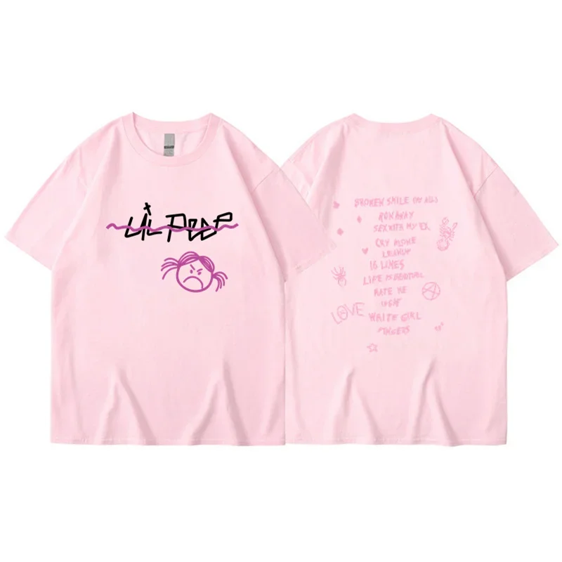 Rapper Lil Peep T Shirt Men Women Fashion T-shirt Tshirt Kids Hip Hop Tops Tee Music Tshirt Boy Tees Mens Clothing Summer